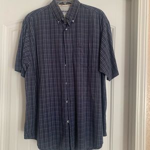 X large tall wrangler button up short sleeve shirt